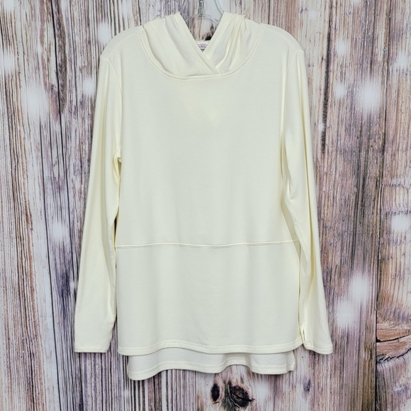 𝅺Anybody Cream Plush Terry Hooded Pullover - Picture 2 of 14